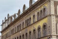 Fragment of architecture of Andrassy Avenue, Budapest Royalty Free Stock Photo