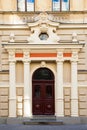 Fragment of Art Nouveau architecture - building fasade of Riga