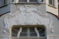 Fragment of Art Nouveau architecture style of Riga city