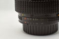 Fragment of autofocus lens isolated Royalty Free Stock Photo