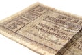 Fragment of the banknote five rubles