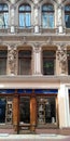 Fragment of baroque decoration of the courtyard of the historic building Passage, Odessa, Ukraine