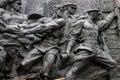 Fragment of the bas-relief in National Museum of the History of Ukraine in the Second World War. Memorial complex in Kiev, Ukraine Royalty Free Stock Photo