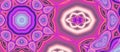 Fragment of Beautiful mysterious mandala with ornament in lilac purple and pink. Esoteric magic concept