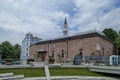Fragment of beauty mosque and excavations in center of Plovdiv Royalty Free Stock Photo