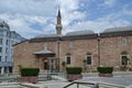 Fragment of beauty mosque and excavations in center of Plovdiv Royalty Free Stock Photo