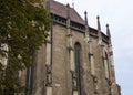 A fragment of the Black Church, built in the Gothic style and named after the dark color left after the fire of the 17th century i