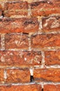 Fragment of brickwork. Masonry of the old wall with jointing. Royalty Free Stock Photo