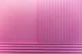 Fragment of a bright pink wall with moldings. Modern trends in interior design and decoration. Space for text Royalty Free Stock Photo