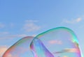 Fragment of bubbles against of sky Royalty Free Stock Photo