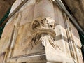 Fragment of a carved column on the Temple Mount in Jerusalem