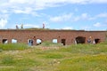 Fragment of the casemate of the naval fort `West.` Baltiysk, Kaliningrad region