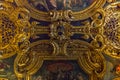 Fragment of the ceiling of the Senate Hall in the Palace of Doges, Venice Royalty Free Stock Photo