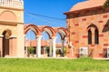 A fragment of a church in the village of Pilon (Pylonas). Rhodes Royalty Free Stock Photo