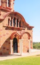 A fragment of a church in the village of Pilon (Pylonas). Rhodes Royalty Free Stock Photo