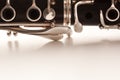 Fragment clarinet closeup Royalty Free Stock Photo