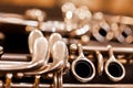 Fragment clarinet Royalty Free Stock Photo