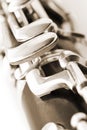 Fragment clarinet Royalty Free Stock Photo