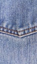 Fragment of classic blue fashioned jeans