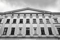 A fragment of a classical facade of the historic building Royalty Free Stock Photo