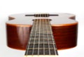 Fragment of classical guitar closeup Royalty Free Stock Photo