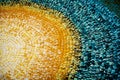fragment of colored knitted rug Royalty Free Stock Photo
