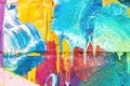 A fragment of colorful graffiti painted on a wall. Abstract urban background Royalty Free Stock Photo