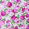 Fragment of colorful retro tapestry textile pattern with floral ornament useful as background Royalty Free Stock Photo