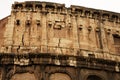 Fragment of the Colosseum wall Royalty Free Stock Photo