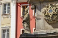 Fragment of the Column of the Holy Trinity plague, Karlovy Vary, Czech