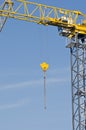 Fragment construction crane on sky background