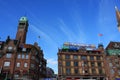 Fragment of the Copenhagen City Hall, Denmark. View from the courtyard.