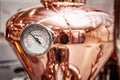 Copper alembic for making alcohol Royalty Free Stock Photo