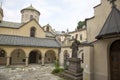 Fragment of the courtyard in Armenian Cathedral of Lviv