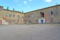 Fragment of the courtyard of the Labiau Order Castle, XIII century. Polessk, Kaliningrad region Royalty Free Stock Photo