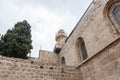 Fragment of the courtyard near the tomb of King David in old city of Jerusalem, Israel Royalty Free Stock Photo