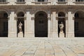 Fragment of the courtyard of the Royal Palace in Madrid