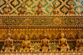 Fragment of the patterns of Grand Palace, Bangkok, Thailand.