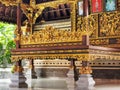 A fragment detail at the Batuan temple referred locally as Pura Puseh Batuan on Bali Island in Indonesia