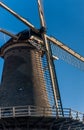 Fragment of Dutch old windmill in Netherlands