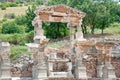 The fragment of Ephesus architecture, Turkey Royalty Free Stock Photo