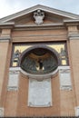 Fragment of exterior Holy Stairs building. Rome, Italy Royalty Free Stock Photo