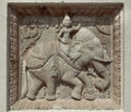 Fragment of exterior of the 16th century Temple of Sacred Tooth, UNESCO World heritage Site, Sri Lanka.