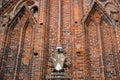 A fragment of the facade of the Cathedral of the Ascension of the Holy Virgin Mary and the Holy Apostle Andrei the First-Called. F