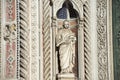 Fragment of the facade of cathedral Santa Maria del Fiore Duomo, Florence, Italy Royalty Free Stock Photo