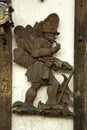 Fragment of the facade decoration of a house in Trieberg, Germany.