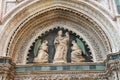 Fragment of facade Duomo Santa Maria del Fiore, Florence Royalty Free Stock Photo