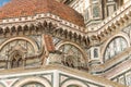 Fragment of facade Duomo Santa Maria del Fiore, Florence, Italy Royalty Free Stock Photo