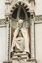 Fragment of facade Duomo Santa Maria del Fiore, Florence, Italy Royalty Free Stock Photo