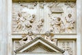 Fragment of facade of Holy Hut of Virgin Mary of Loreto, Prague Loreta, Prague, Czech Republic Royalty Free Stock Photo